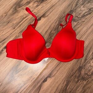 Maidenform Red Fabulous Fit Underwire Demi Cup T-Shirt Bra 06560/06510 Size 36B